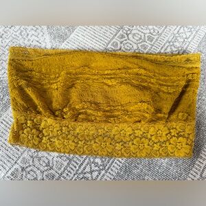 Free People Lace Trim Bandeau size Large